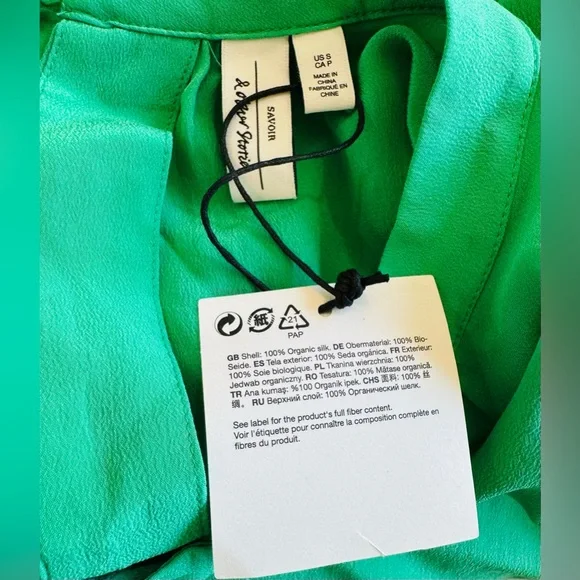 & Other Stories Fluid-Fit Wide Sleeve Organic Silk Maxi Dress - Picture 13 of 13